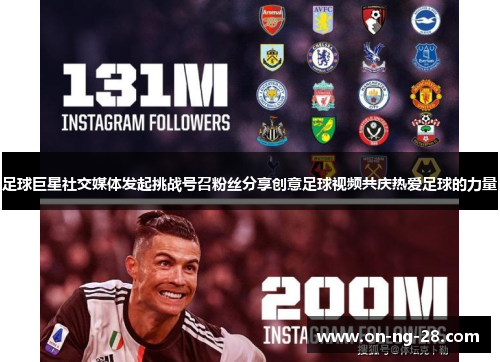 足球巨星社交媒体发起挑战号召粉丝分享创意足球视频共庆热爱足球的力量 足球巨星社交媒体发起挑战号召粉丝分享创意足球视频共庆热爱足球的力量